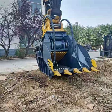 skid steer jaw crusher|bucket crusher.